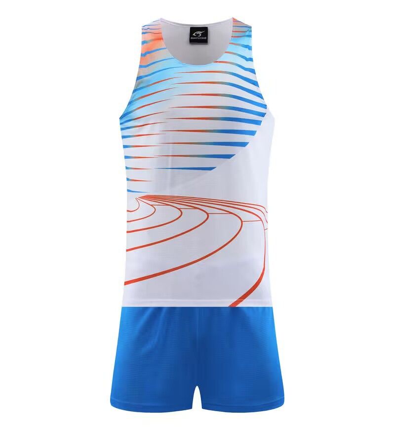 Speed-Trainingskleidung bedruckte Kinder-Fitness-Sportbekleidung neues Track-Field-Anzug-Set für männliche Primar- und Sekundarschüler_voghion.com