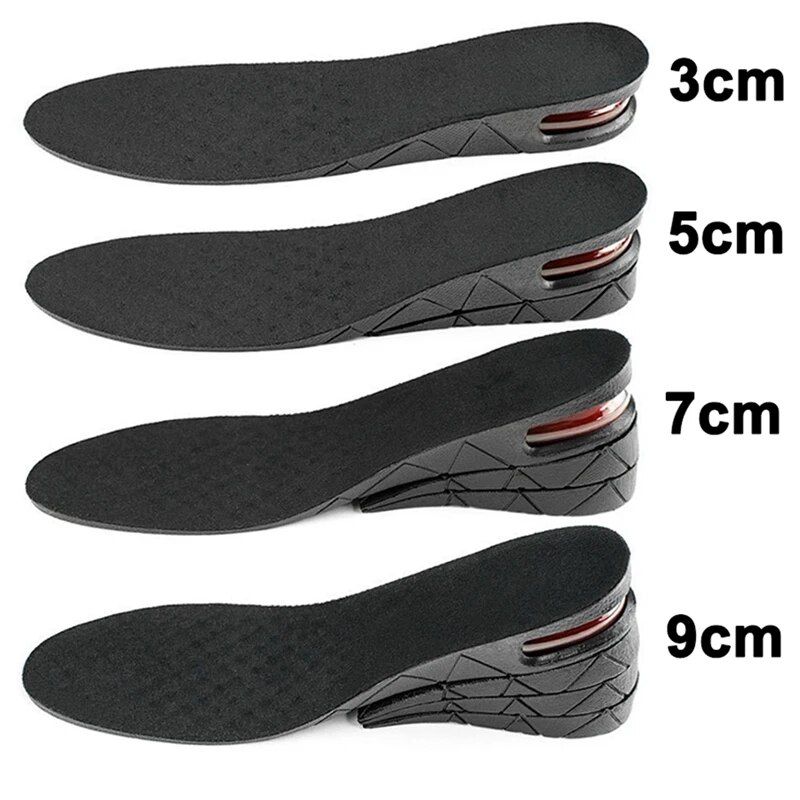 Verhogen Luchtkussen Lift Schoen Binnenzool Liften Kits Inserts voor Mannen Vrouwen Hogere Inlegzolen 3-9 cm Variabele Hoogte_voghion.com