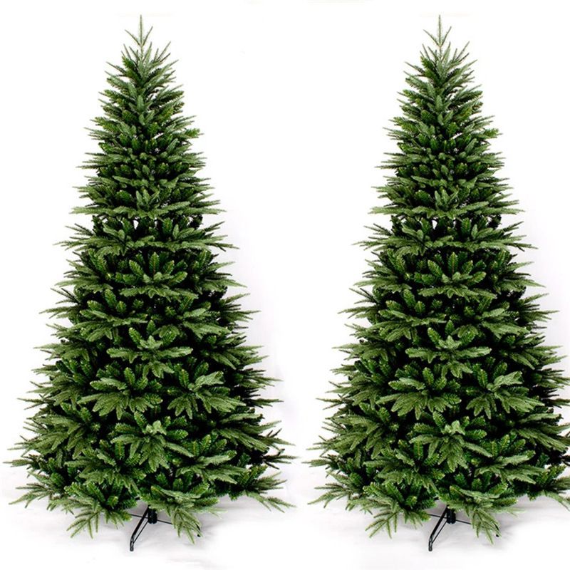 Brad de Crăciun 1,5 metri 1,8 metri brad de Crăciun luxos criptat pe+pvc material ignifug decorațiune de Crăciun pin verde_voghion.com