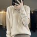 Double Zipper Knitted Cardigan Women's Hooded Sweater Autumn Winter New Loose Casual Solid Color Versatile Coat_voghion.com