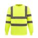 Round Neck T-shirt Construction Safety, High Gloss Protection, Work Clothes, Breathable Long Sleeved Reflective Clothes_voghion.com