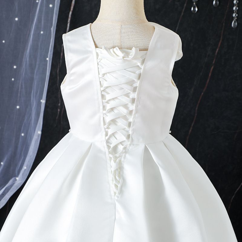 2025 Nieuwe kinderjurk satijnen bloemen kleine en middelgrote kinderband piano-uitvoering kostuumjurk vrouwelijk_voghion.com