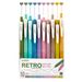 S686 10-Color Retractable Gel Pens Set - 0.5mm Fine Tip, Quick-Dry Ink For Note Taking, Journaling, Drawing & School Supplies (Assorted Colors)_voghion.com