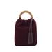 Frosted Texture Bucket 2025 Autumn New Women's Suede Handbag Fashion Tassel Small Tote Bag_voghion.com