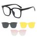 2024 Magnetic Clip-On Men Driving Myopia Sunglasses Day And Night Dual-Use Set Can Be Fitted With Prescription Glasses_voghion.com
