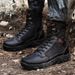 Outdoor-High-Top-Stiefel für Herren, rutschfest, stoßdämpfend, dicke Sohle, Stiefeletten für Herren, langlebig, bequem, atmungsaktiv, Freizeitschuhe für Herren_voghion.com