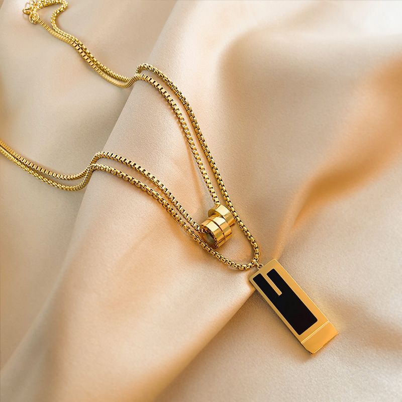 Designer Stijl Ontwerp Hoogwaardige Trui Ketting Sieraden Licht Luxe Dubbele Laag Lange Ketting Accessoires_voghion.com