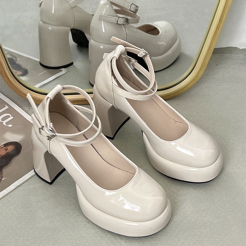 Waterproof Chunky-Heeled Platform Pumps Women's 2025 Fall/Winter New Chunky-Heeled Mary Janes_voghion.com