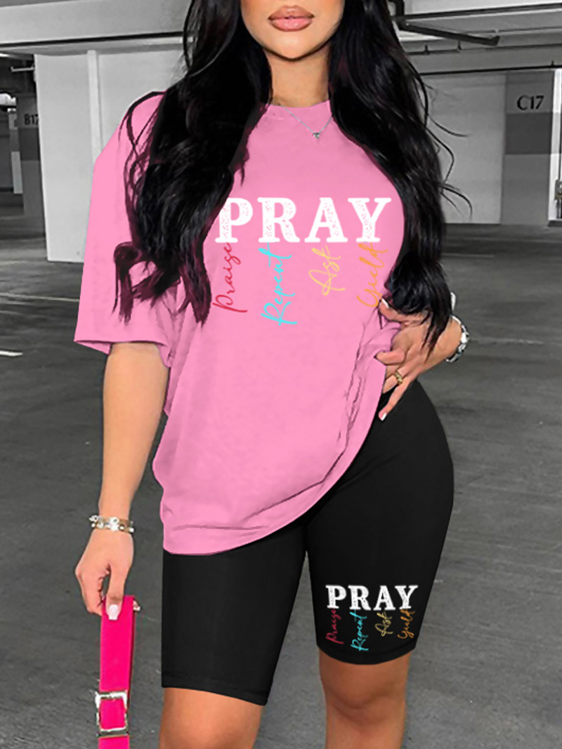 Printed Women's Fashion Pants Set Two-piece Set_voghion.com