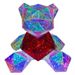 Valentine's Gift Creative Decoration Iridescent Glowing Heart Bear Colorful Graduation Day Ornament Desktop Atmosphere_voghion.com