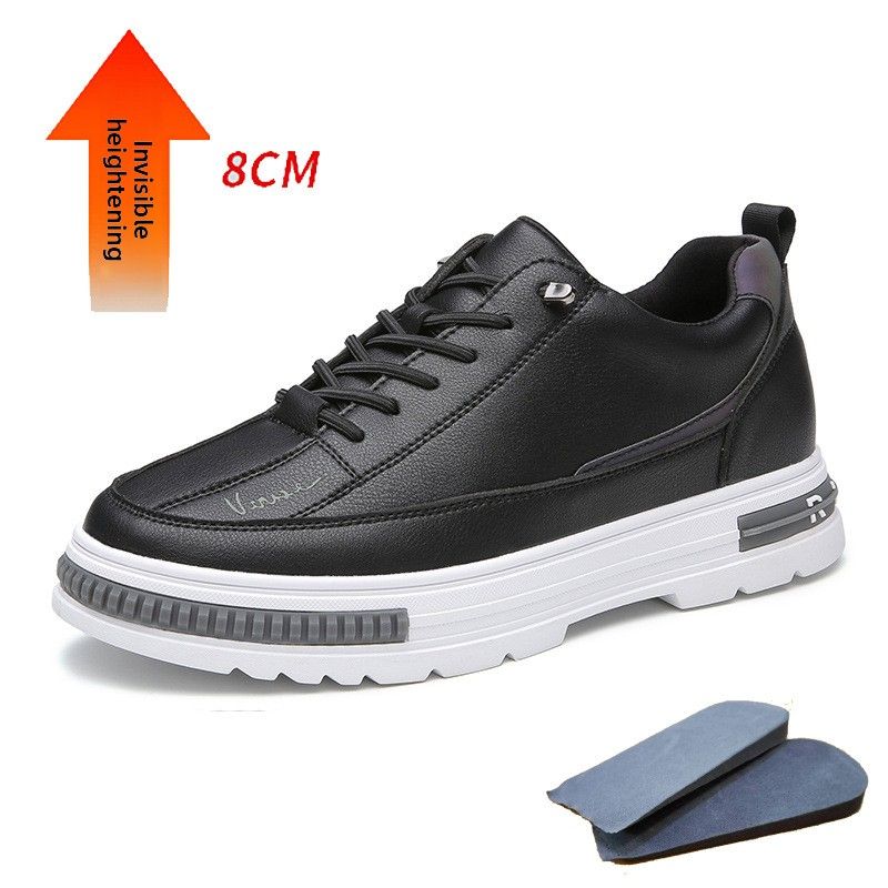 Scarpe da uomo con rialzo interno invisibile, scarpe da tavola da uomo, scarpe da uomo bianche Platorm_voghion.com