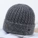Nuovo cappello da uomo autunnale e invernale più caldo cappello lavorato a maglia spesso in velluto collo linea di lana paraorecchie da esterno_voghion.com