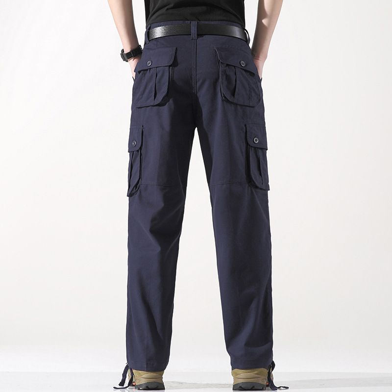 Premium Products Men's Casual Spring Three-dimensional Pockets, Straight Leg Outdoor Multi Pocket Men's Pants, Workwear Pants_voghion.com