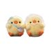 Mini Cute Plush Cartoon Yellow Chick Keychain Fluffy Soft Toy Blue With Hat_voghion.com