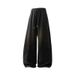 Men's Style Distressed Drop Cuff Sweatpants Loose Fit High Street Casual Joggers With Drawstring Waist_voghion.com