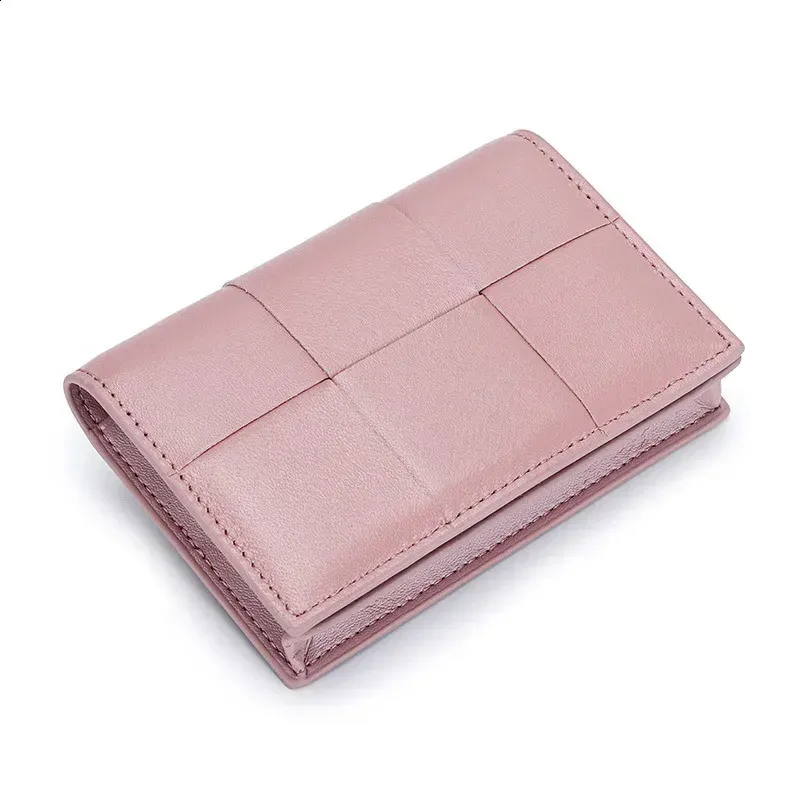New Sheepskin Clip Multi Functional Business Card Organizer Box Coin Wallet Womens Leather Paper Bag 240816 Bba5 4_voghion.com