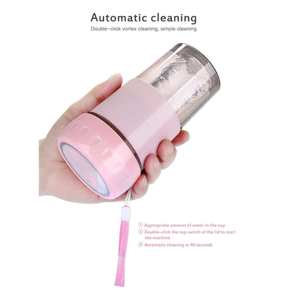 Electric Juice Maker Cup 300Ml Juicer Cup Usb Rechargeable Bottle Manual Juicers_voghion.com