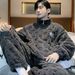 Autumn And Winter Pajamas For Men, Thickened With Coral Fleece For Warmth, Flannel For Teenagers, New Fashionable Home Clothes_voghion.com