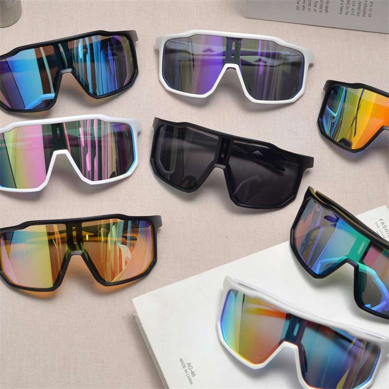 Large frame outdoor hiking and cycling windproof ski goggles, fishing sunglasses, colorful sunglasses_voghion.com