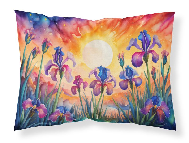 Iris in Color Standard Pillowcase Lightweight Super Soft Easy Care Decorative Artwork Pillowcase, Standard_voghion.com