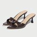 High One-Strap Wide Mules Elegant Pointed Toe Comfortable Kitten Heel All-Season Nightclub Party Women's Sandals_voghion.com