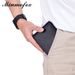 Billetera corta de cuero con clip para dinero para hombre, billetera antirrobo RFID, tres pliegues_voghion.com