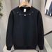 New American Style Sweatshirt Trendy Brand Crew Neck Loose Fit Versatile Couple Men's Long Sleeve Base Layer_voghion.com