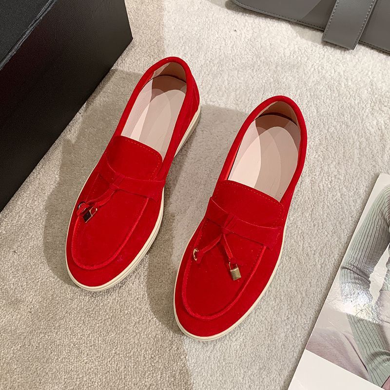 SHLIANG Ženski casual čevlji Modni retro mokasini iz semiša Slip-On lenobni čevlji z okroglim prstom in ravnim podplatom SB144_voghion.com