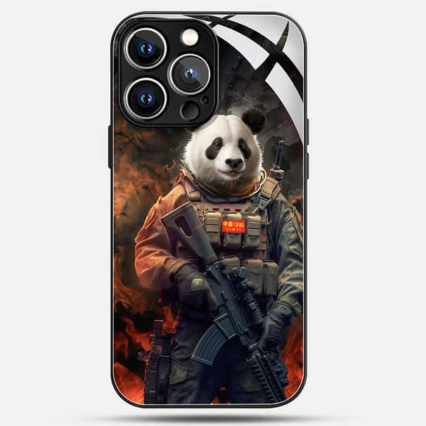Unbeatable Quality Panda Mobile Phone Shell IPhone Iphone11 For 15Promax Full-Covered 13 Niche Style 14 Stylish X/Xr/Xs Original Redmi K70_voghion.com