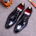 Cowhide Brand Casual Youth Formal Driving Patent Leather Shiny Men's Shoes_voghion.com