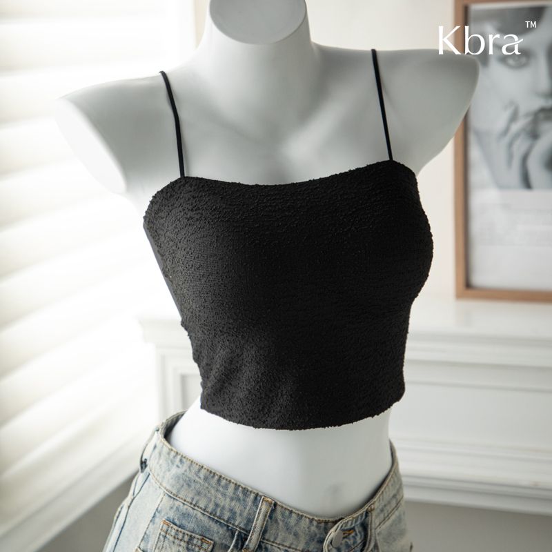 Canotta con reggiseno monopezzo KBRA in stile classico_voghion.com