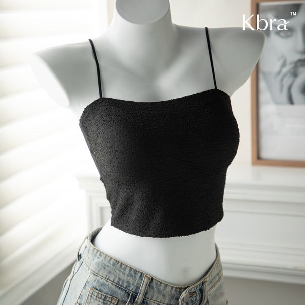 Canotta con reggiseno monopezzo KBRA in stile classico_voghion.com