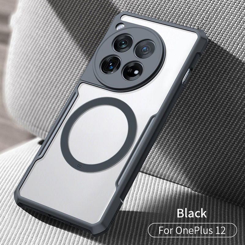 Applicable to OnePlus 12 mobile phone case 5G airbag anti-drop magnetic attraction oneplus_voghion.com