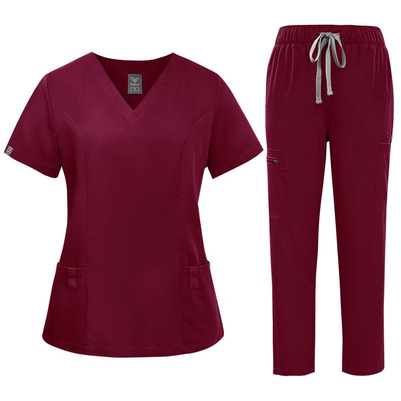 Vêtements pour femmes, combinaison fendue multicolore, uniforme d'infirmière, vêtements de travail, vêtements de protection, vêtements de travail professionnels, vêtements de technicien, vêtements de brosse à main_voghion.com