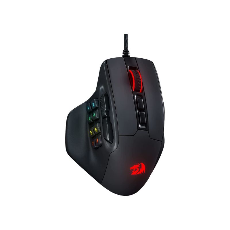 Souris de jeu Redragon M811 Aatrox MMO, 15 boutons programmables, filaire, RGB, avec prise en main ergonomique et naturelle_voghion.com