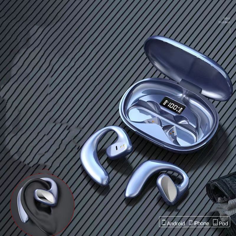 TWS Sports Conduction Earphone Bluetooth Headset External Bone Conduction Power Display_voghion.com