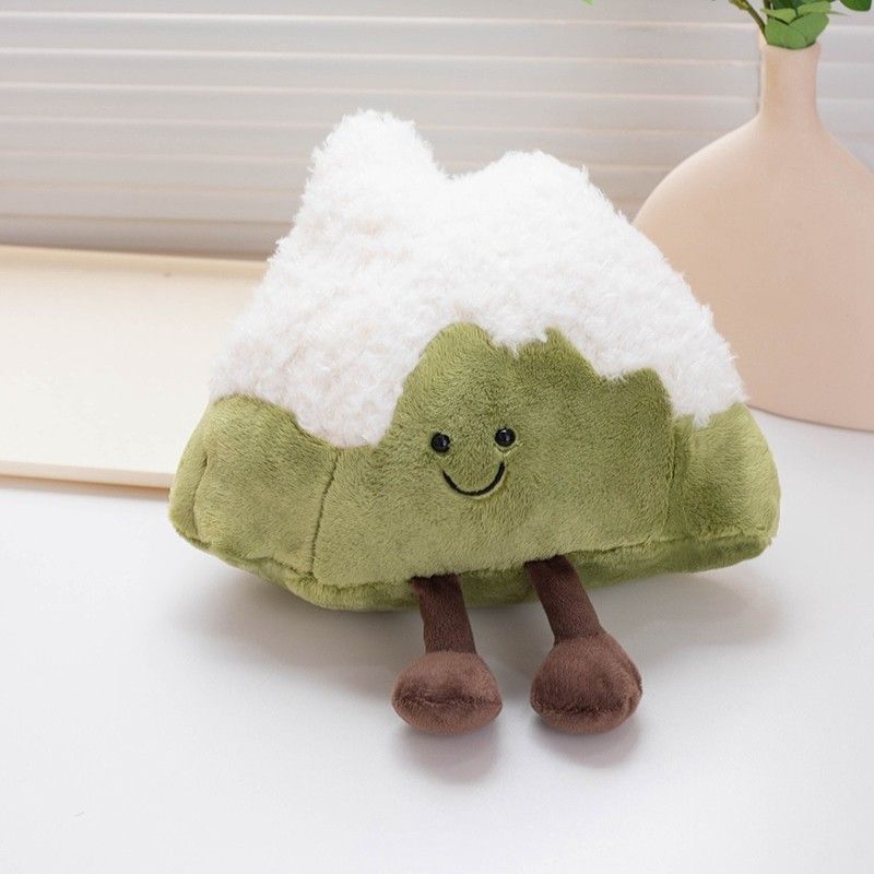 Mini Mountain Adorable Snow Plush Doll Cuddly Soft Toy For Car Home Gifts And Decor_voghion.com