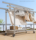 Molensige 304 Laser Full Welding Thickened Stainless Steel Telescopic Clothes Rustproof Balcony Dormitory Drying Rack_voghion.com