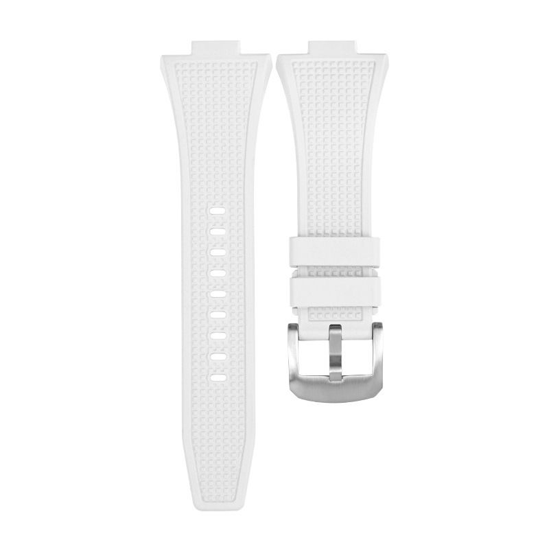 Curea de cauciuc fluorinat cu gură convexă 12mm pentru bărbați și femei, lanț de ceas Super Player PRX, accesorii pentru ceasuri 1853_voghion.com