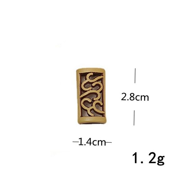 Accessori per capelli fai da te con dreadlock europei e americani, perline e catene di perline, ornamenti per capelli con dreadlock traforati, decorazioni in lega_voghion.com