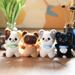 Kitten Adorable Plush Cute Toy Keychain Soft Stuffed Animal Charm Doll Bag_voghion.com