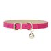 Pet Dog PU Leather Adjustable With Bell Cute Cat Puppy Collar Japanese Style_voghion.com