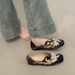 Retro New Chinese Low-heeled Women's Shoes Versatile Square Head Single Shoes Women's Doudou Shoes Flat Loafers_voghion.com