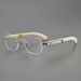 New High-End Frameless Reading Glasses Men, Fashionable Sophisticated, Blue Light Blocking, High Definition, Suitable_voghion.com