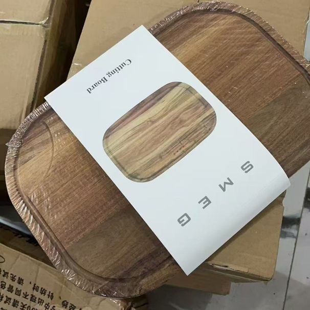 SME högkvalitativt akaciaträ Gummi schackbräde Runt rektangulärt bräde Köksskärbord för grönsaker_voghion.com