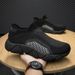 designerFactory Direct Sales Men Sneakers Running Casual Walking Breathable Mesh Lightweight Sock Shoes Runner_voghion.com
