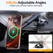 UYUXIO Dashboard Wireless Charger Adapter 15W Fast Charging Magnetic Car Phone Holder For IPhone 16 15 14 13 12_voghion.com