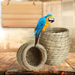 Straw Weaving Parrots, Lovebirds, Budgerigars, Pearl Finches, Bird Nest Breeding Box, Durable And Warm For Winter,_voghion.com