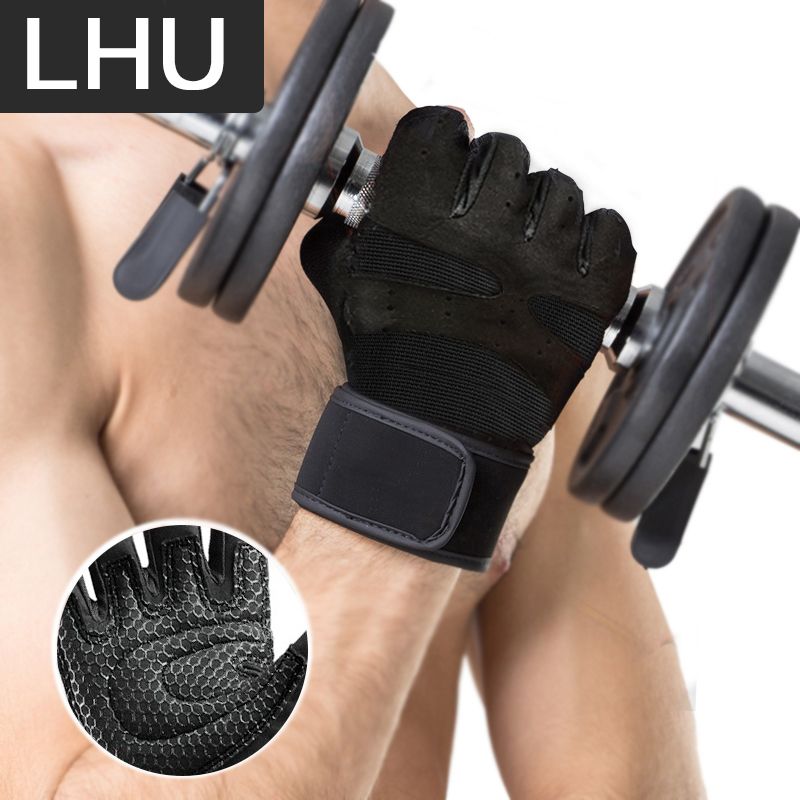 Gym Fiess Ağırlık Kaldırma Eldivenleri Vücut Geliştirme Eğitimi Spor Egzersiz Spor Antrenman Eldiveni Erkekler Kadınlar İçin_voghion.com