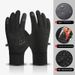 Warm Cycling Gloves For Autumn And Winter Skiing And Mountaineering Men's Driving And Cycling Velvet Touch Screen Anti Slip And Dew, Two Fingers_voghion.com